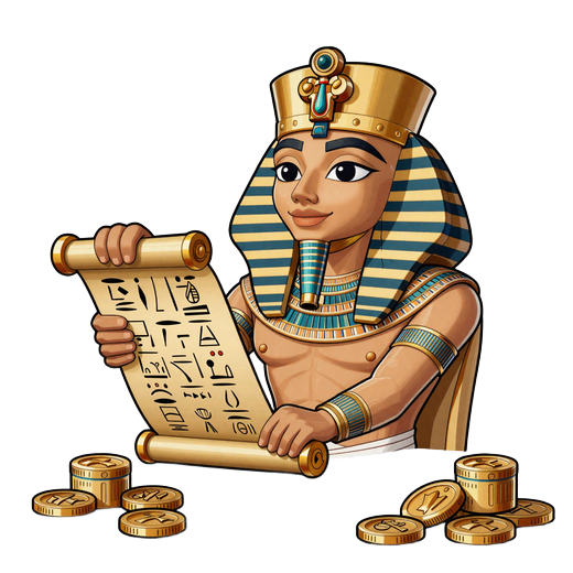 Pharao mit Bonus-AGB-Schriftrolle Realz Casino