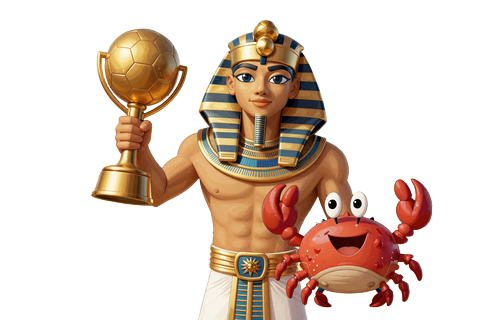 Pharao mit Sportwetten-Troph&auml;e Masters Tournament Realz Casino